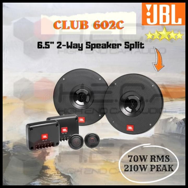 Jbl Club 602C Speaker Split 6.5" Inch 2-Way Pintu Mobil Component Set