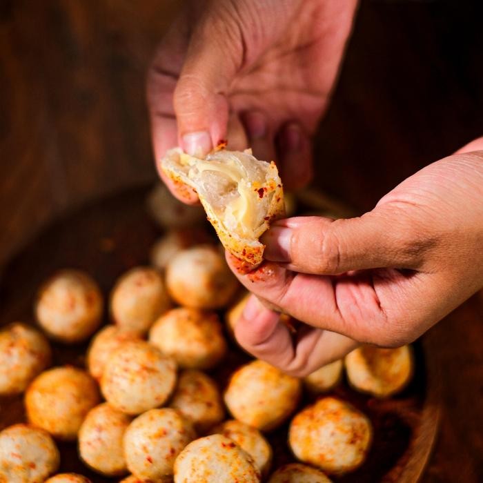 

NEW 3 Pack Cimol Goreng Instan Keju Camilan Pedas Combo Geli Food