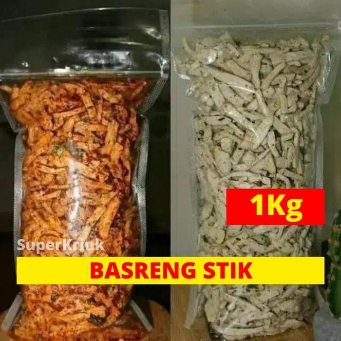 

SALE Basreng Stik Bakso Goreng Original Pedas Daun Jeruk 1Kg Makanan Food basreng cod