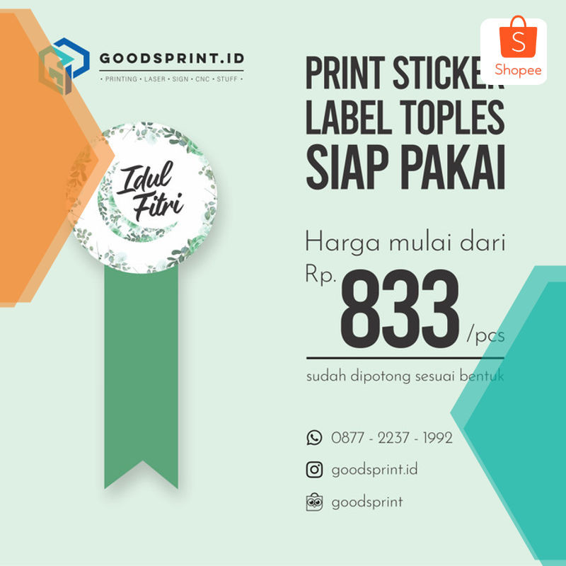 

Terlaris Sticker Toples Kue Lebaran ( 7 x 14 ) Elegan