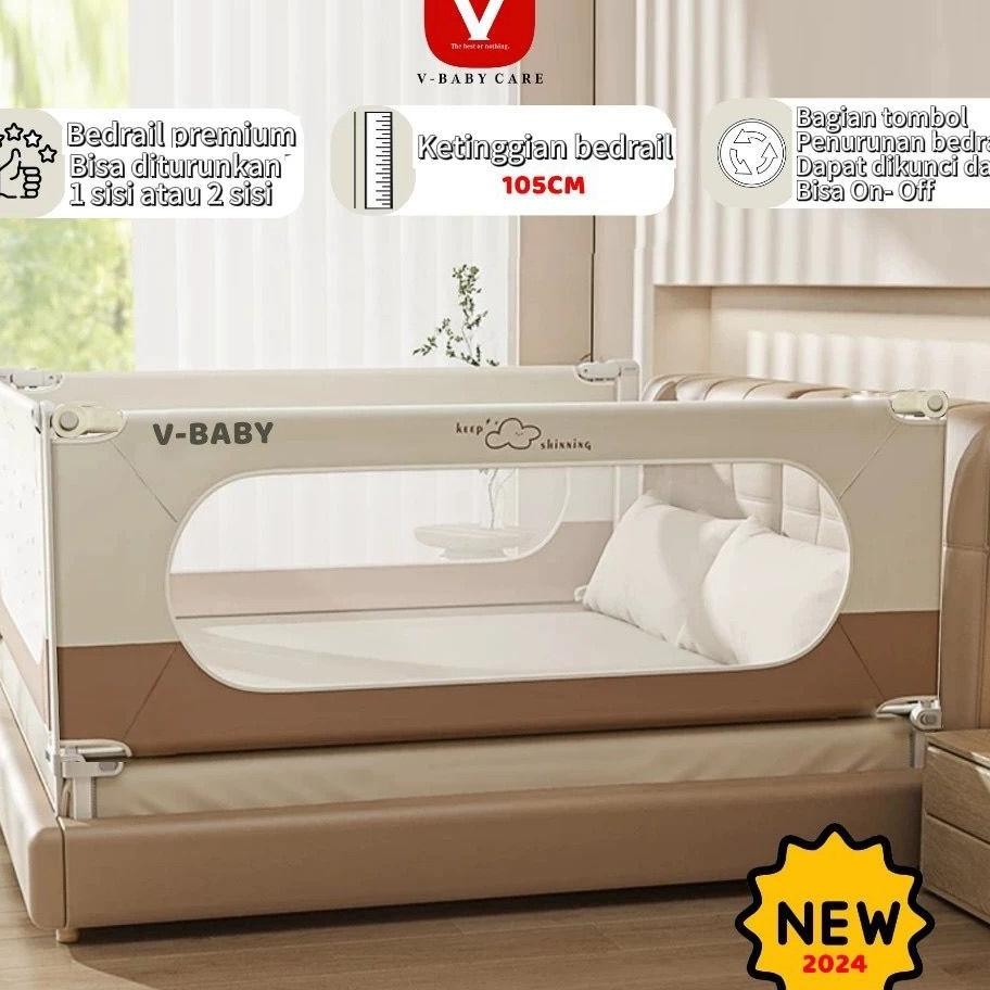 Vbaby Care Baby Bedrail Afety Guard Bedguard Pembata Gaman Pagar Aur Bayi V Babyn2