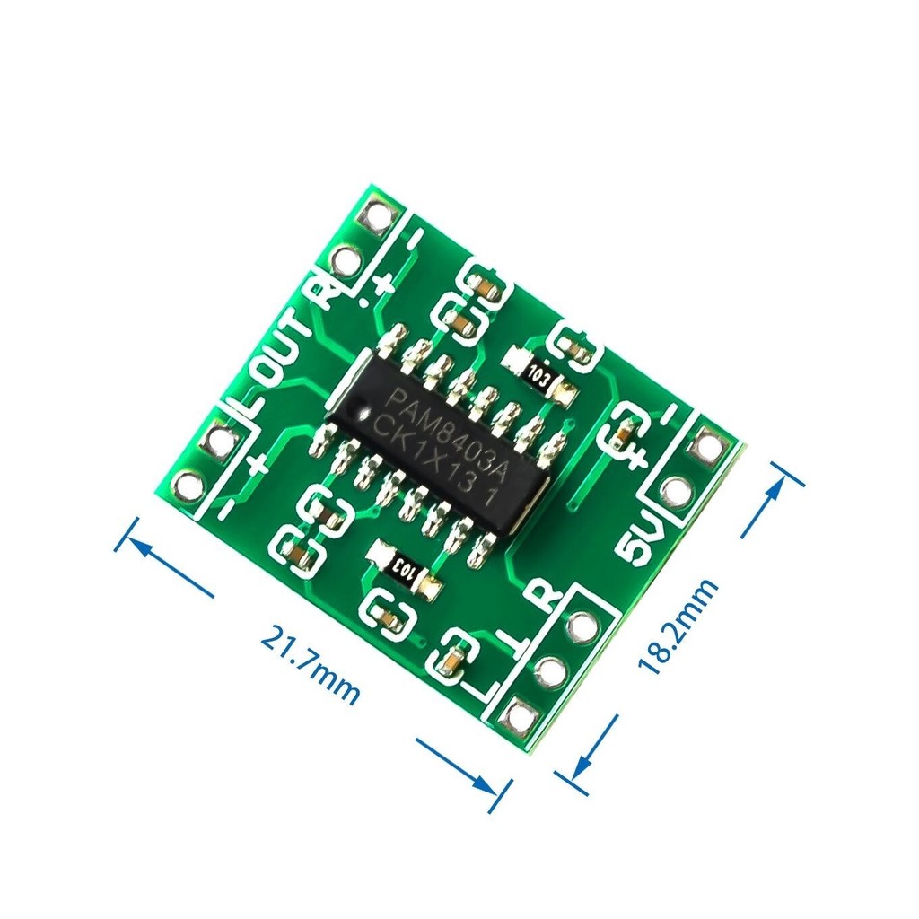 TAM 100PCS PAM8403 Super mini digital amplifier board 2 * 3W Class D digital amplifier board efficie