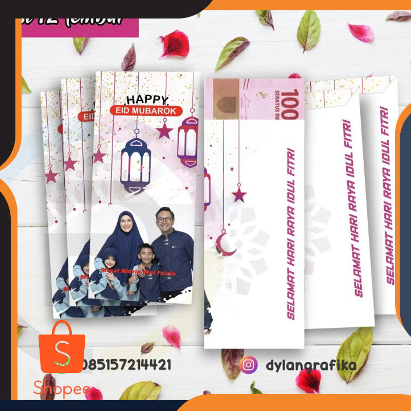

Terlaris Amplop Lebaran THR Angpau Custom Foto Dan Nama Elegan