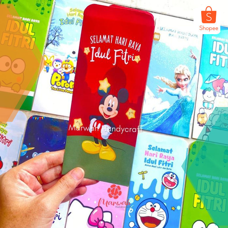 

Terlaris Amplop Lebaran Motif Karakter Isi 10 pcs Ukuran besar Kertas Art paper Amplop Unik Angpau Idul fitri - BT21 Elegan