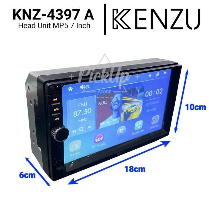Terjangkau Head Unit Double Din Mp5 Kenzu Car Audio Bluetooth Radio