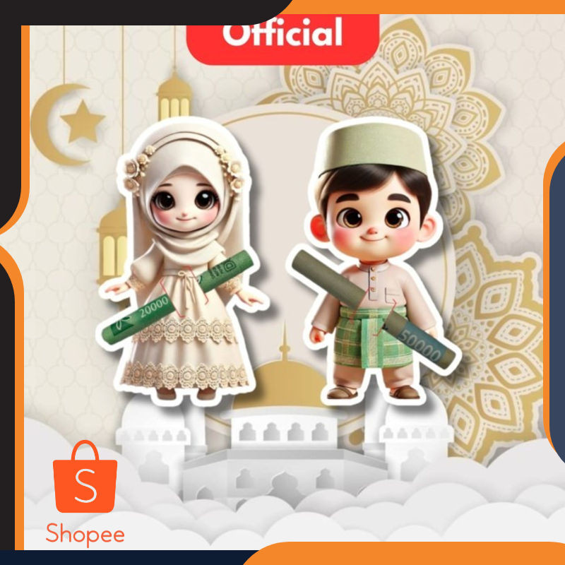 

Grosir (isi 10 pcs) amplop lebaran unikamplop lebaran karakter 3Damplop angpau thr Elegan