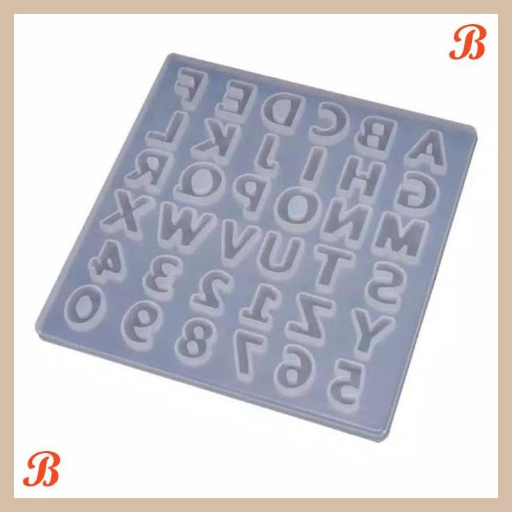

| WUN | MEDIUM CETAKAN RESIN EPOXY DIY BENTUK HURUF ABJAD BAHAN SILIKON