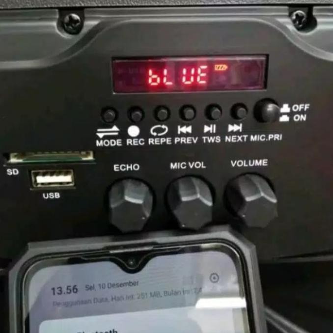 Speaker Portable Meeting Asatron Ht 8873 Titanium 15 Inch Ht8873 Mic New Stok