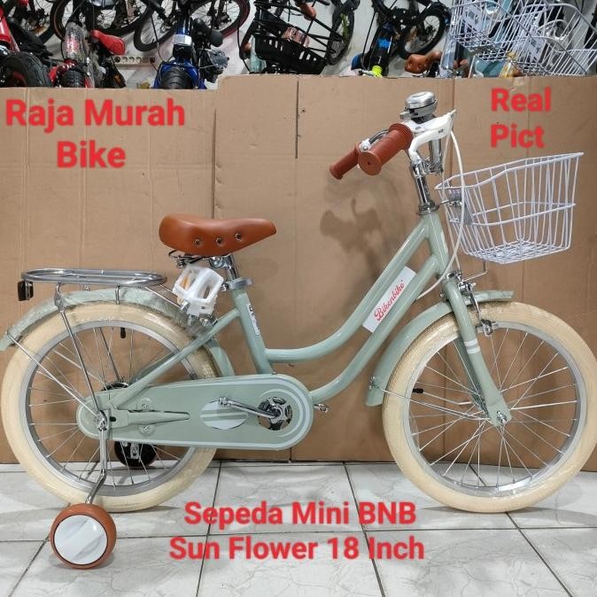 Ready Sepeda Anak Mini 18 inch BNB Sun Flower Sepeda Anak Perempuan Sun Flower BNB 18 inch