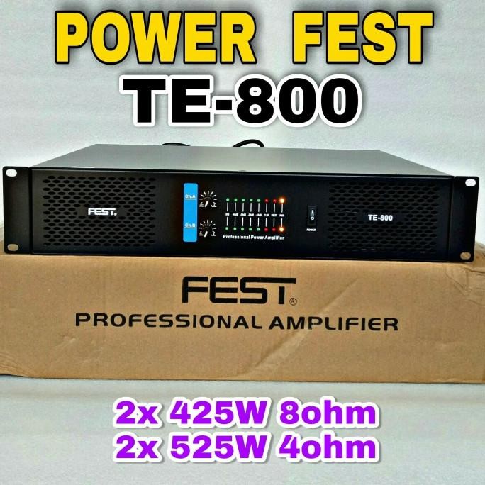 Power Amplifier Fest Te 800 Original Te-800 Power Fest Te800 New Stok