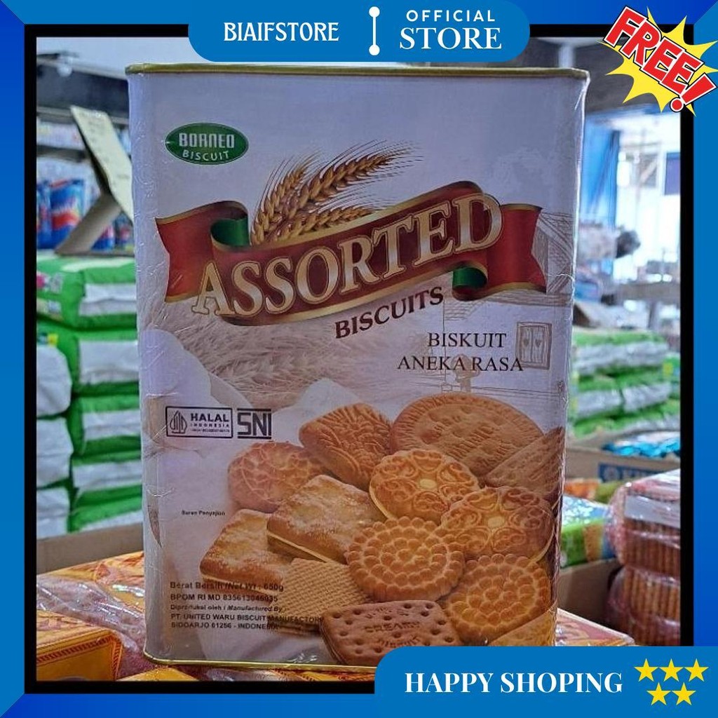 

Biskuit Borneo Assorted 650Gr D Gratis Ongkir