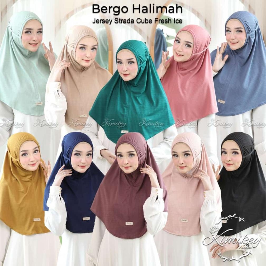 (New)>> Jilbab Instan Bergo Kerut Halimah