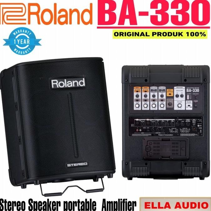 Roland Ba 330 Stereo Speaker Portable Pa System Roland Ba330 New Stok