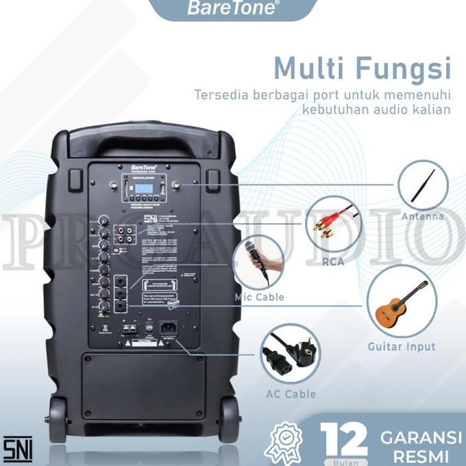 Speaker Portable Baretone Max 10 Hb Max 10Hb Max10 Hb 300 W Original New Stok