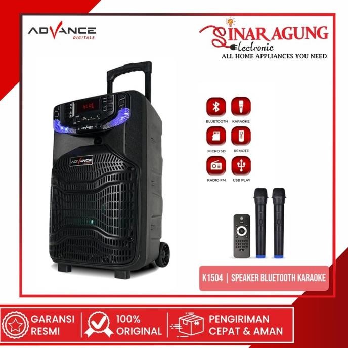Advance K1504 | K-1504 Speaker Bluetooth Karaoke New Stok