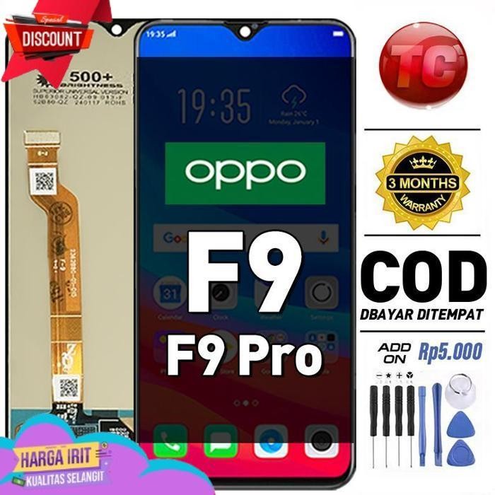 Diskon LCD OPPO F9 LCD OPPO F9 Pro Original 100% Fullset ori asli hp Glass Touch Screen Digitizer