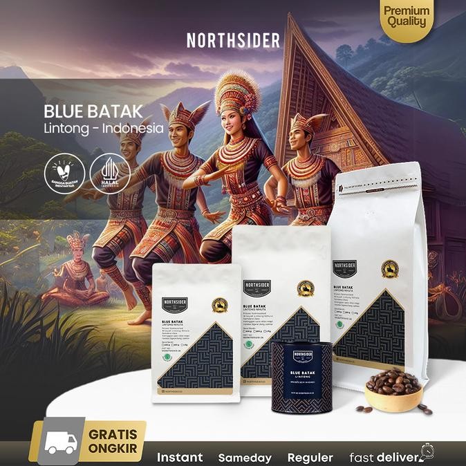 

Northsider Kopi Arabika Lintong Blue Batak Semiwashed Coffee