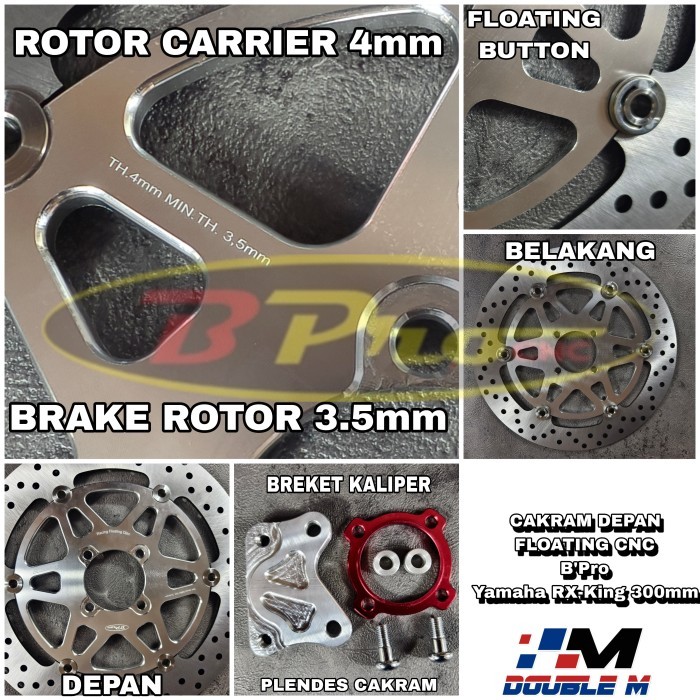 Piringan Cakram Rx King Bpro 300Mm Disk Disc Cakram Bpro Rxking