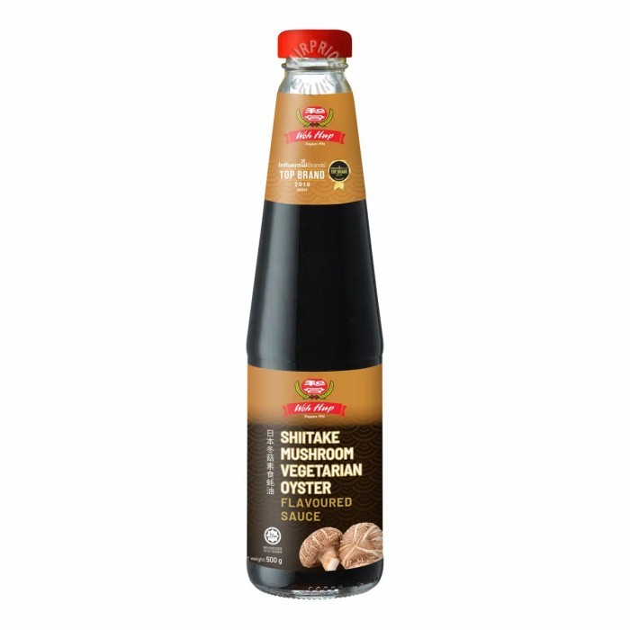 

Woh Hup Vegetarian Sauce - Shiitake Mushroom Oyster 500g