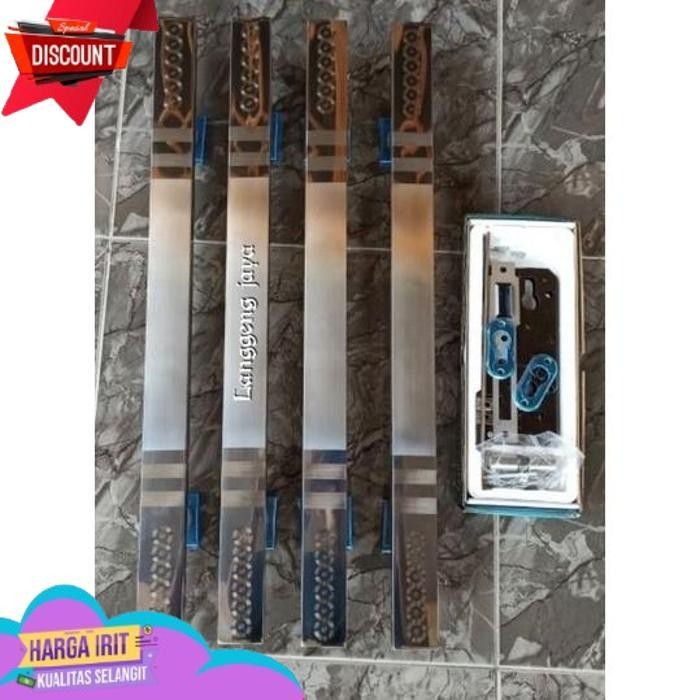 TODAY PAKET MURAH 4 BATANG+ BODY KUNCI 45CM,60CM,80CM HANDLE PINTU RUMAH GAGANG PINTU MINIMALIS PEGA