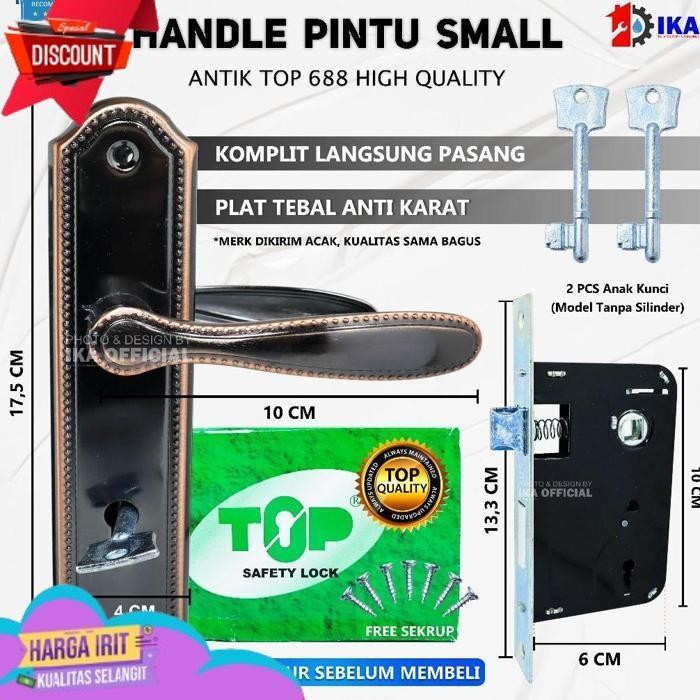 TRENDING KUNCI PINTU RUMAH KECIL KUMPLIT 1 SET | 15CM | GAGANG HANDLE KUNCI PINTU KAMAR STAINLESS TE