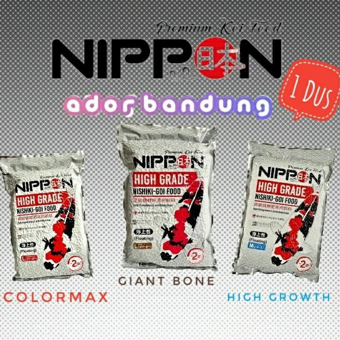 Pakan Pelet import Ikan koi Original Nippon Koi Food 10kg 1dus