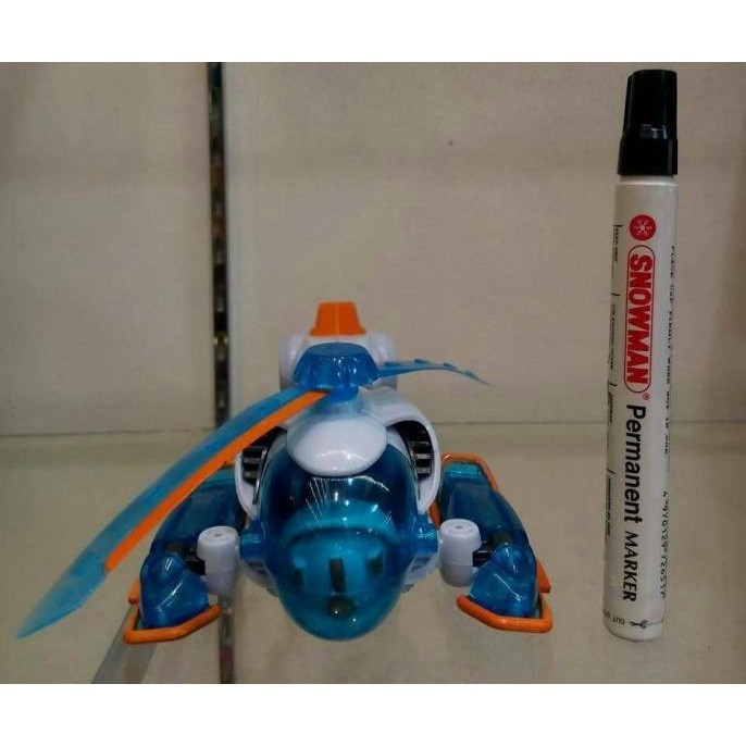mainan action figure transformer helikopter bisa rubah mobil robot