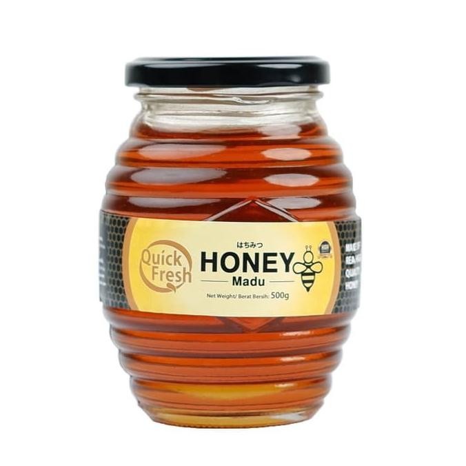 

] Madu Asli QUICK Fresh Honey JAR 500 gr