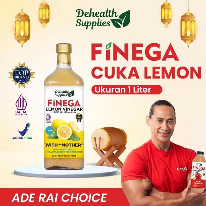 

Produk Baru!! Dehealth Supplies FINEGA CUKA LEMON 1L Kemasan Kaca