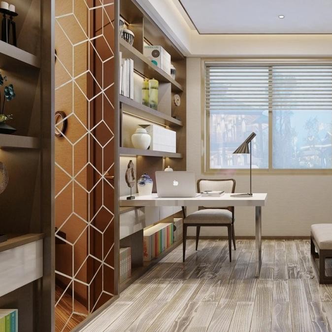 Produk Terbaik] Sticker Motif Cermin Kaca Diagonal Dekorasi Dinding 3D Akrilik Mirror