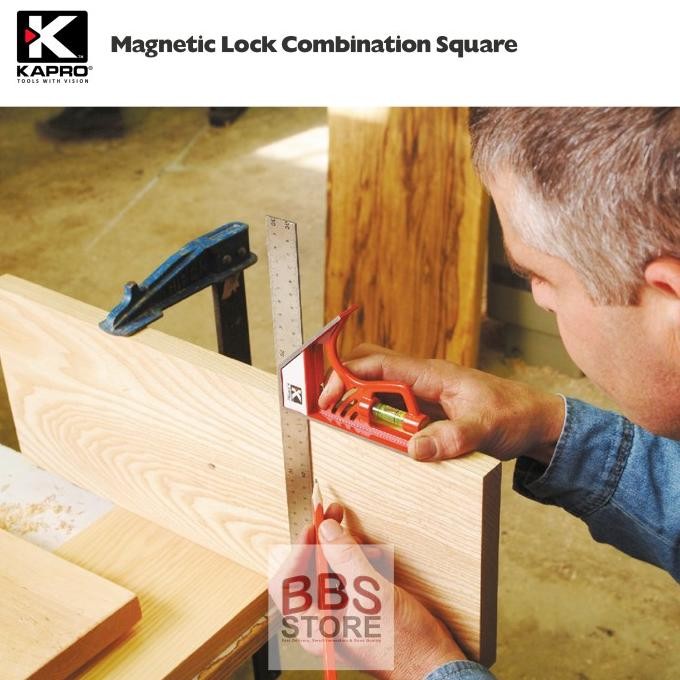 

Penggaris Magnetic Lock Combination Square 325 KAPRO TM