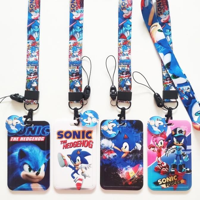 

Promo ID Card Holder Name Tag Lanyard / Kalung Kartu Sonic The Hedgehog