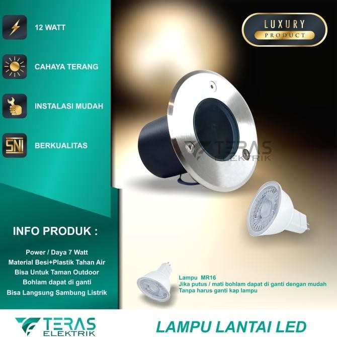 Lampu - Lampu Lantai Tanam Led 7W Outdoor Waterproof