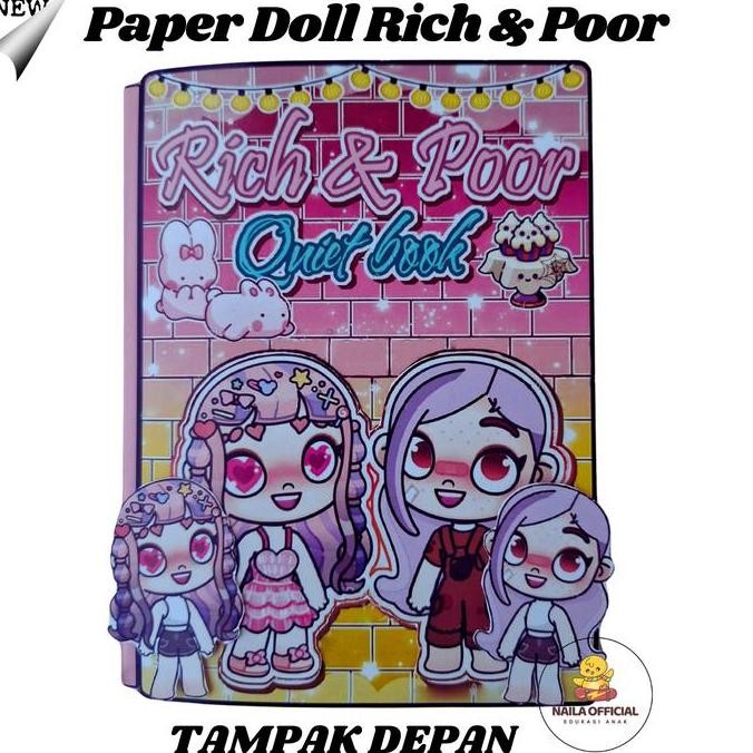 Paper Doll Avatar World Rich Poor Kaya Miskin Mainan Edukasi Anak Bongkar Pasang Lengkap Premium Bah