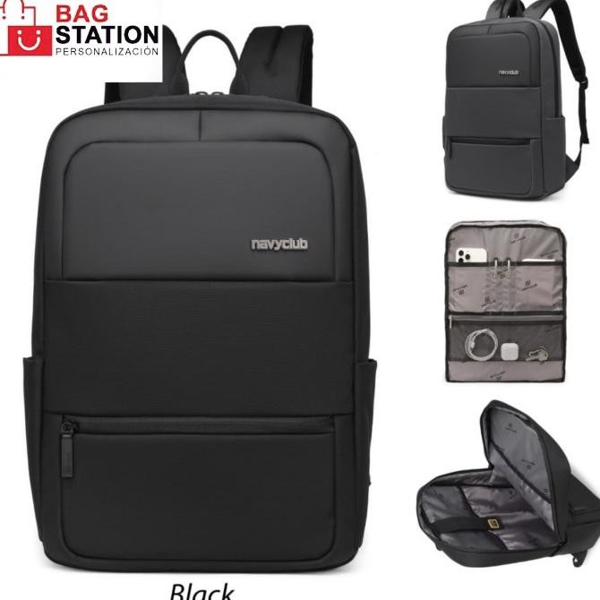 new tas ransel laptop backpack bodypack navy club black original import