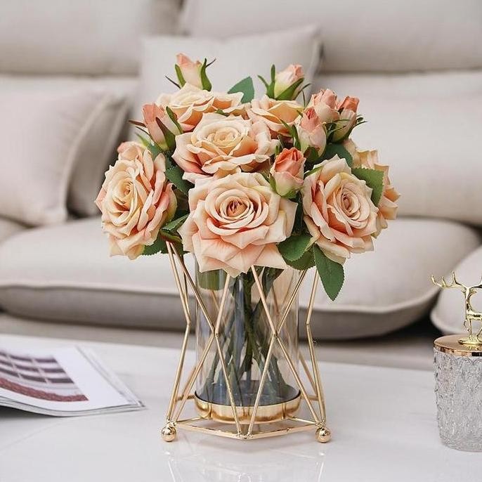 Siap Kirim Stok sudah siapvas bunga besar mewah tempat bunga dan hiasan meja hiasan ruang tamu hiasa