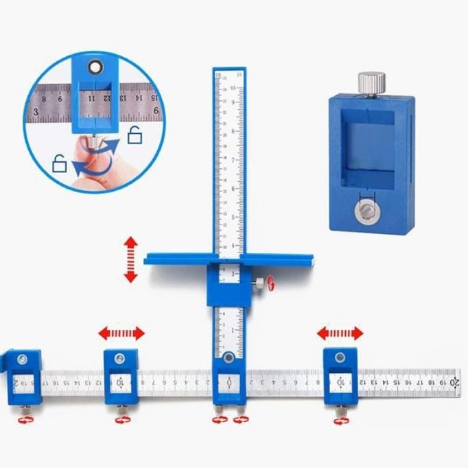 

Penggaris Mal Lubang Bor SP / Punch Locator / Dublicator Hole TM