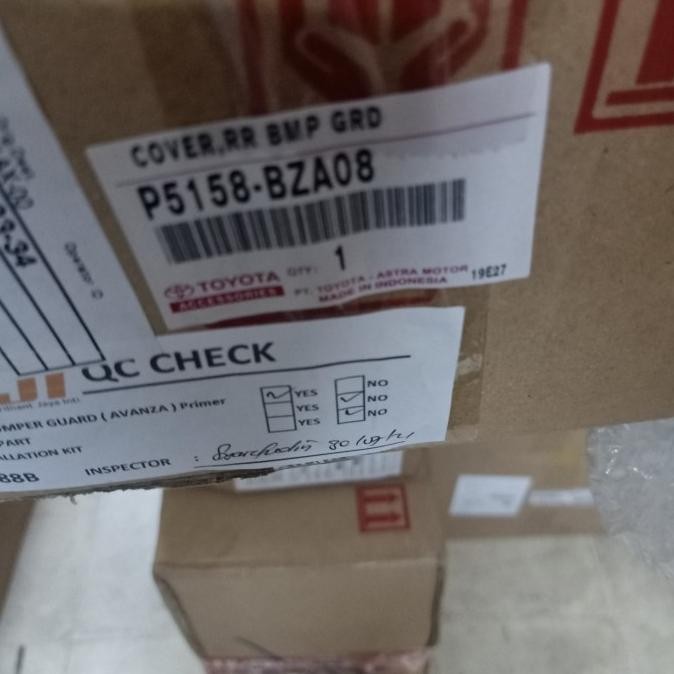 tanduk spoiler bemper belakang avanza/xenia/veloz(2016/2018)original Original dan Terpercaya