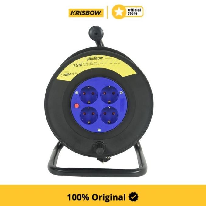 KRISBOW CABLE REEL KABEL ROLL 25 MTR