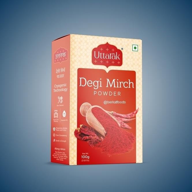 

,,,,,,,] Degi Mirch Uttarak / Chili Deggi Mirchi Grounded India / Bubuk Cabe Cabai Warna Cerah