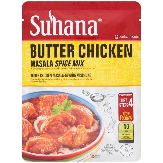 

*#*#*#] Butter Chicken Masala Spice Mix Suhana / Bumbu Masak Instan Ayam Mentega Khas India Halal