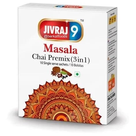 

*****] Jivraj 9 Masala Chai Premix Instant Tea / Teh Rempah Mix India Sachets