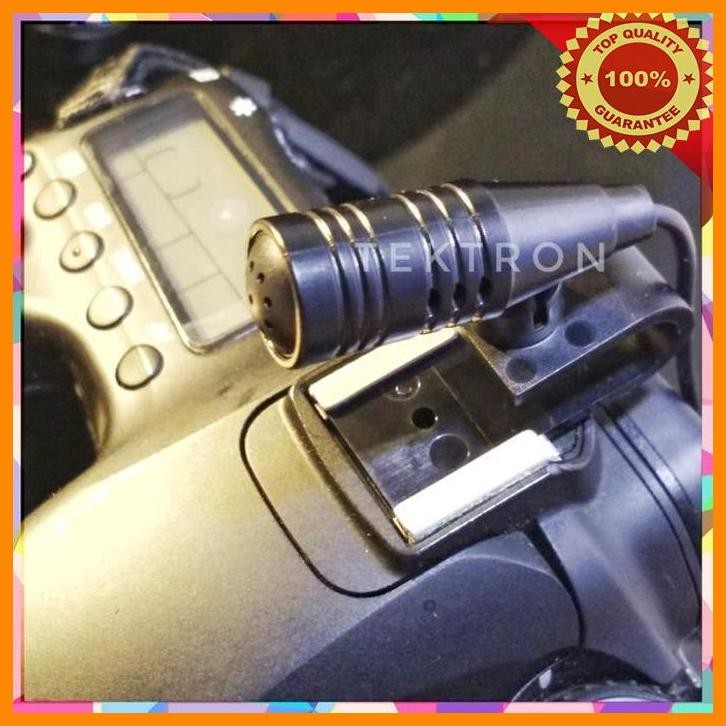 (TEK) CONDENSER MICROPHONE MIC SLOT KAMERA EXTERNAL EKSTERNAL