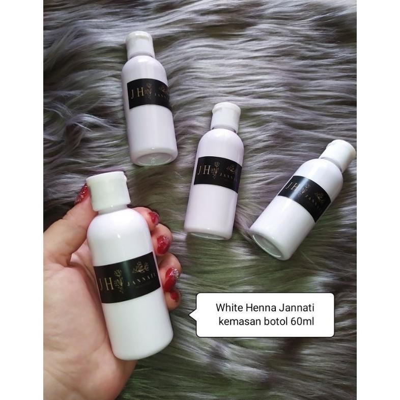 WHITE HENNA JANNATI REAL WHITE HENNA WATEROOF SUPER AWET HENNA PUTIH MURAH PAKET HENNA