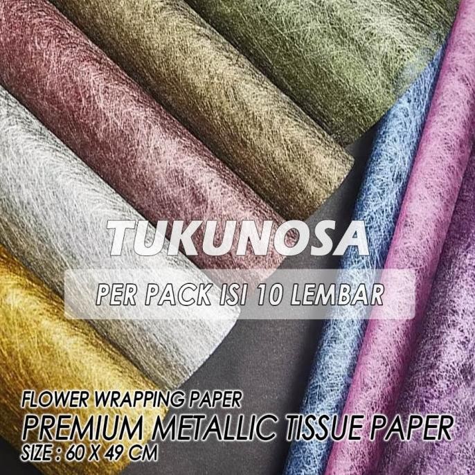 

New - PERPACK FLOWER WRAPPING PREMIUM METALLIC TISSUE PAPER KERTAS CARANG