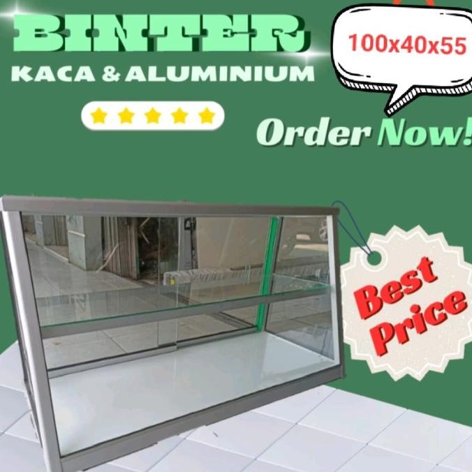 CO etalase kaca miring 1004060