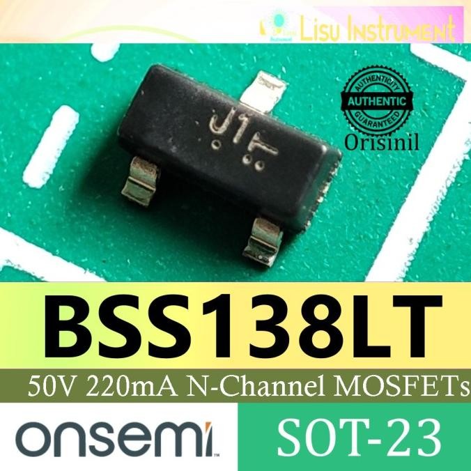 Diskon (5) BSS138LT J1 50V 200mA N-Channel MOSFET BSS138  SOT-23 onsemi ORIGINAL lisu992