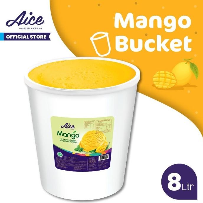 

CO AICE Mango Bucket Mangga Ice Cream Es Krim Ember 8L Eskrim