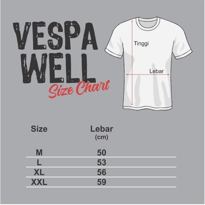 Promo Kaos Vespa Smallframe Addict Original