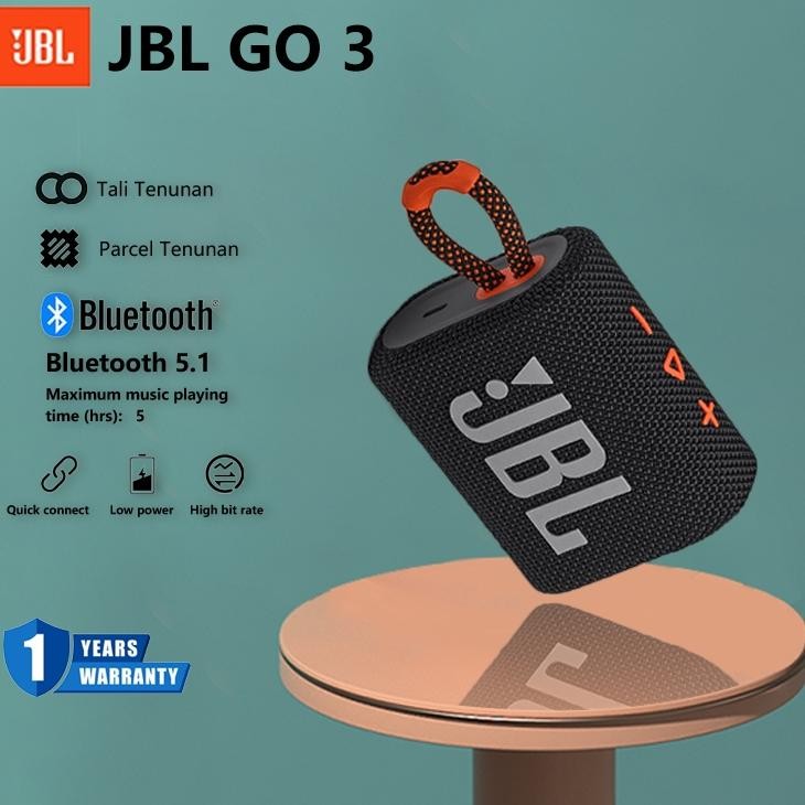 Promosi Jbl Go 3 Speaker Portable Bluetooth 100% Original Garansi Toko Satu Tahun